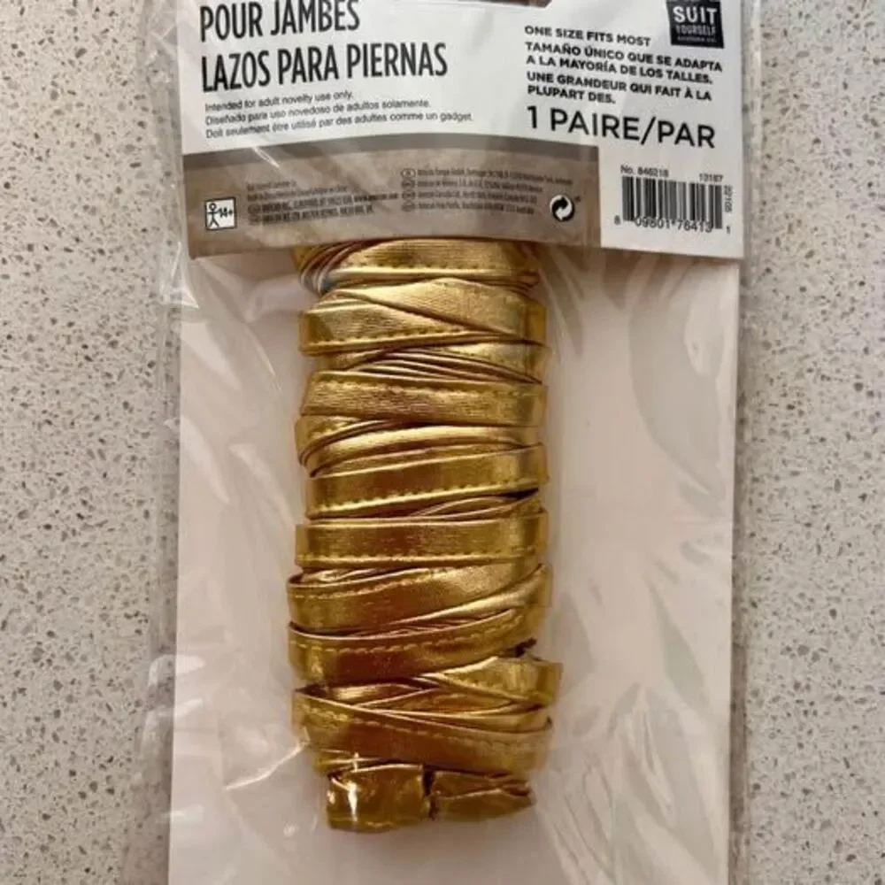 Gold Goddess Leg Wraps Halloween